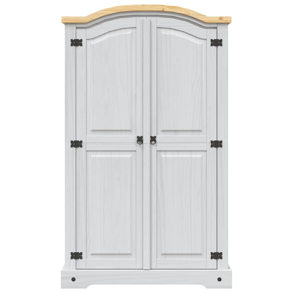 Roupeiro corona range pinho mexicano com 2 portas branco