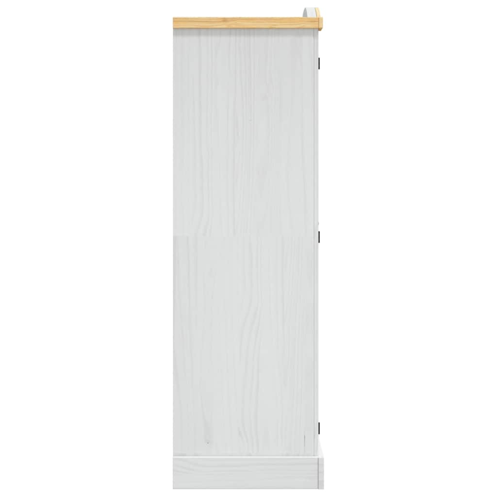 Roupeiro corona range pinho mexicano com 2 portas branco