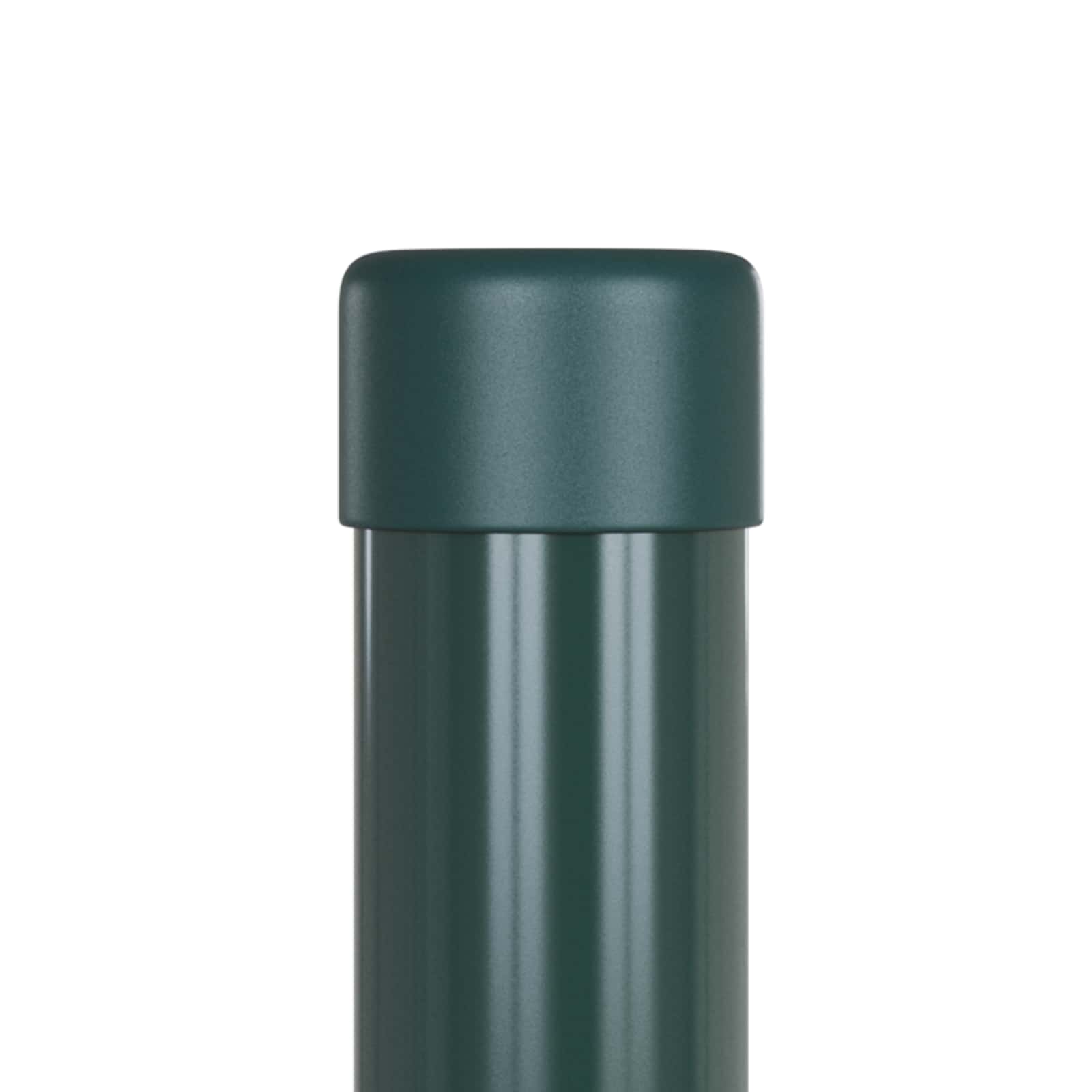 Poste de cerca 2 unid. verde 60 cm aço com revestimento em pó