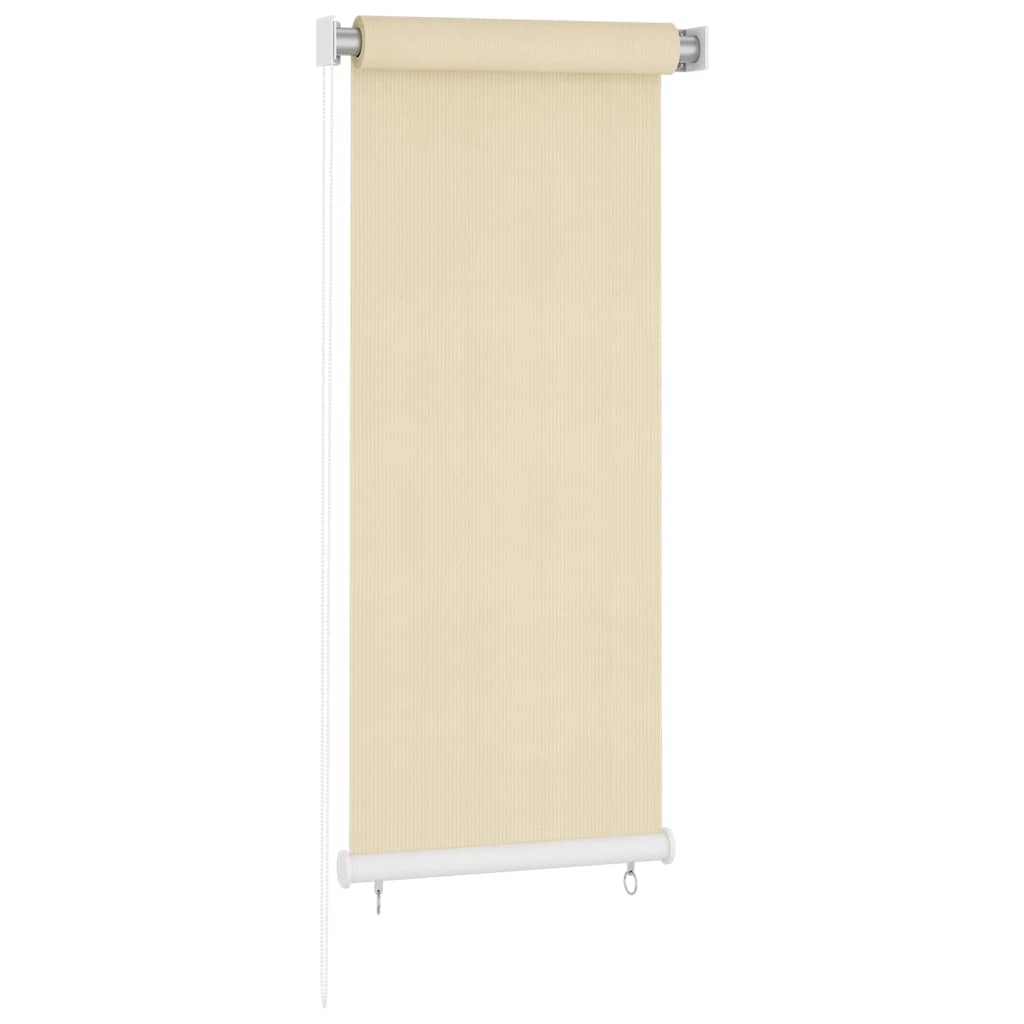 Estore de rolo para exterior cor creme 65 cm (l) x 140 cm (a) HDPE
