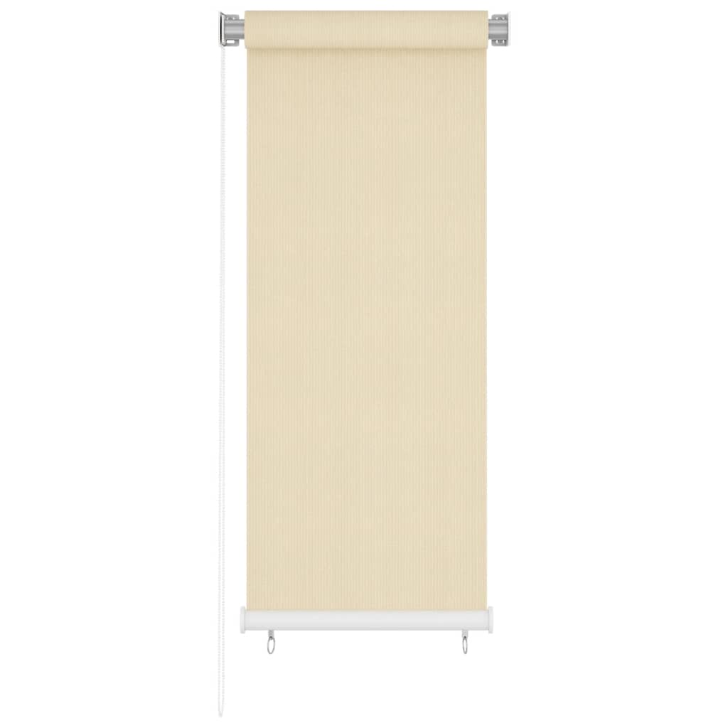 Estore de rolo para exterior cor creme 65 cm (l) x 140 cm (a) HDPE
