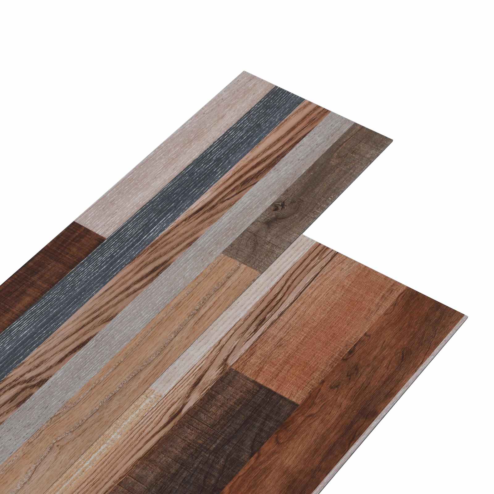 Pranchas de piso multicolor 5,02 m² 36 unid. PVC