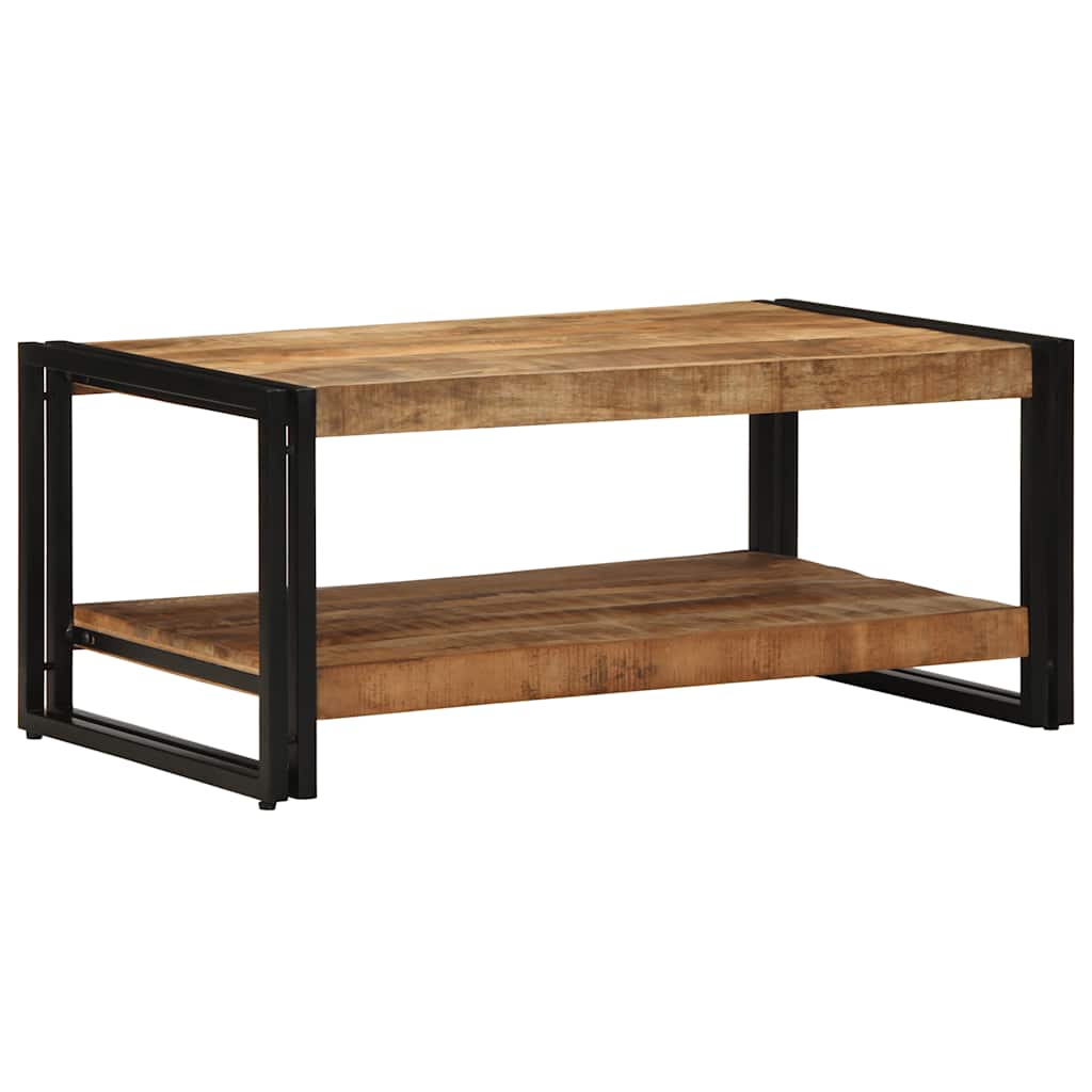 Mesa de centro 90x50x38 cm madeira de mangueira áspera maciça