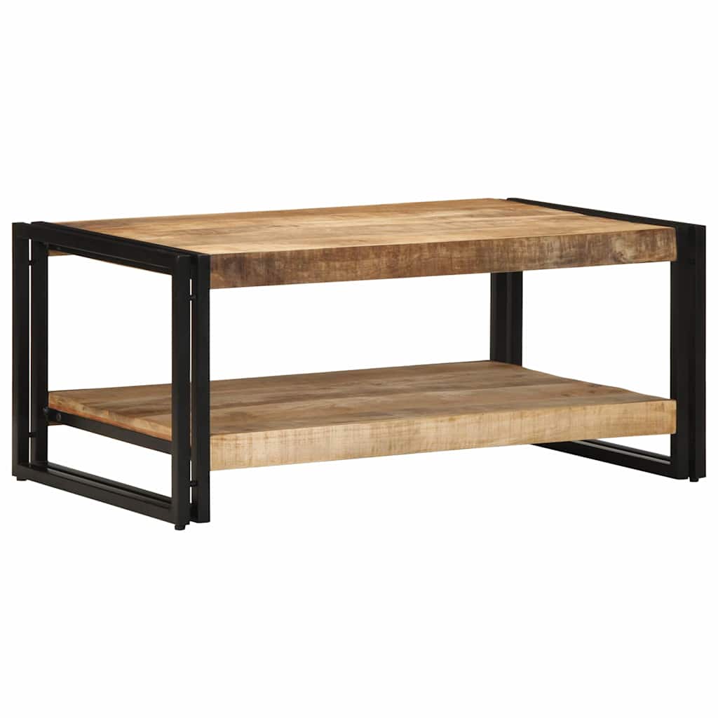 Mesa de centro 90x50x38 cm madeira de mangueira áspera maciça