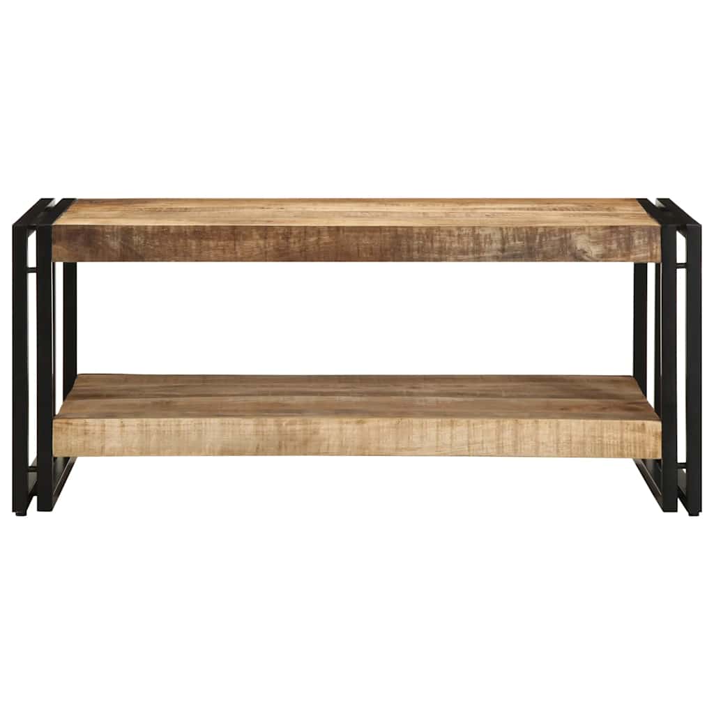 Mesa de centro 90x50x38 cm madeira de mangueira áspera maciça