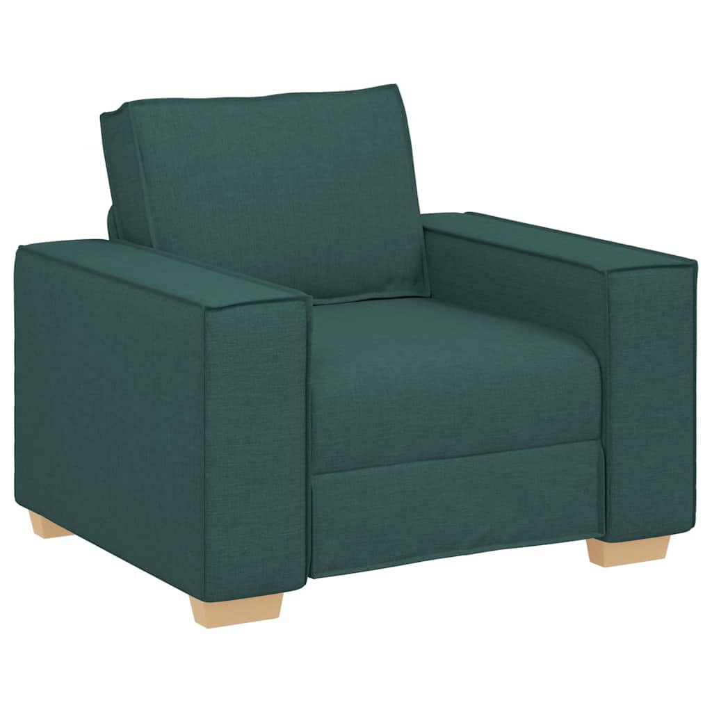 Sofá-cadeira verde escuro 100x78x84 cm tecido