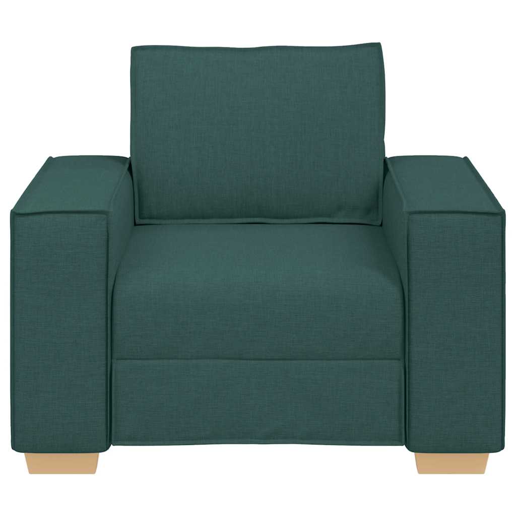Sofá-cadeira verde escuro 100x78x84 cm tecido