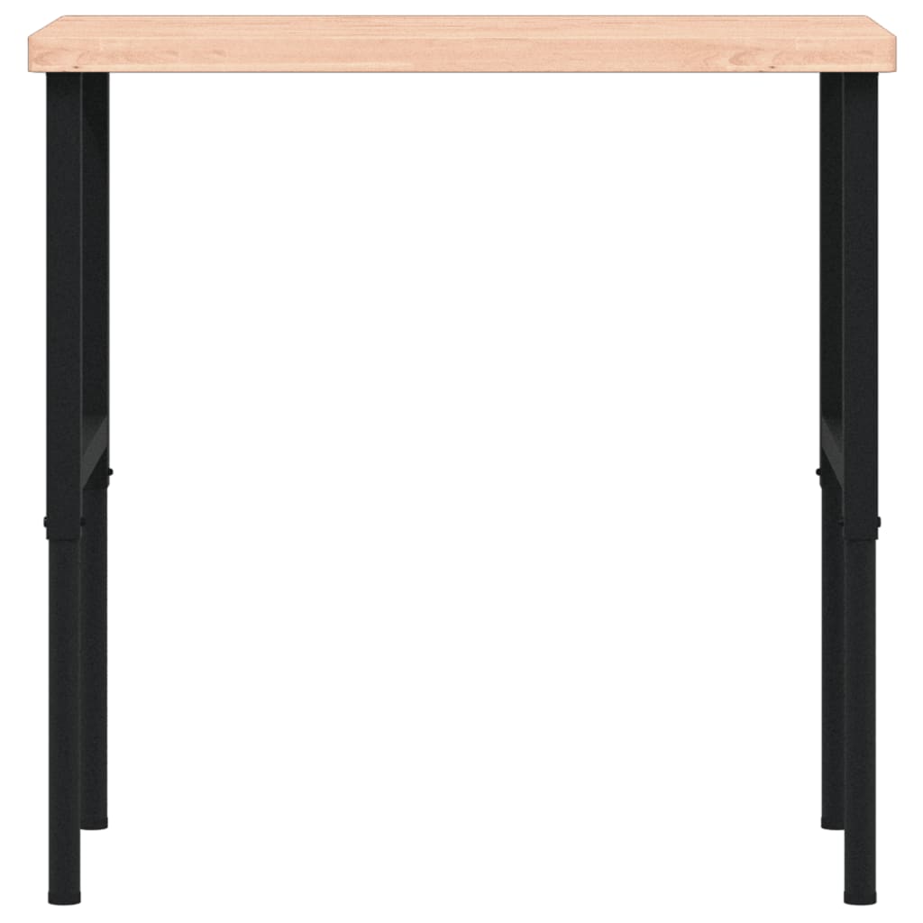 Bancada retangular 100x60x(73-99,5) cm madeira de faia maciça