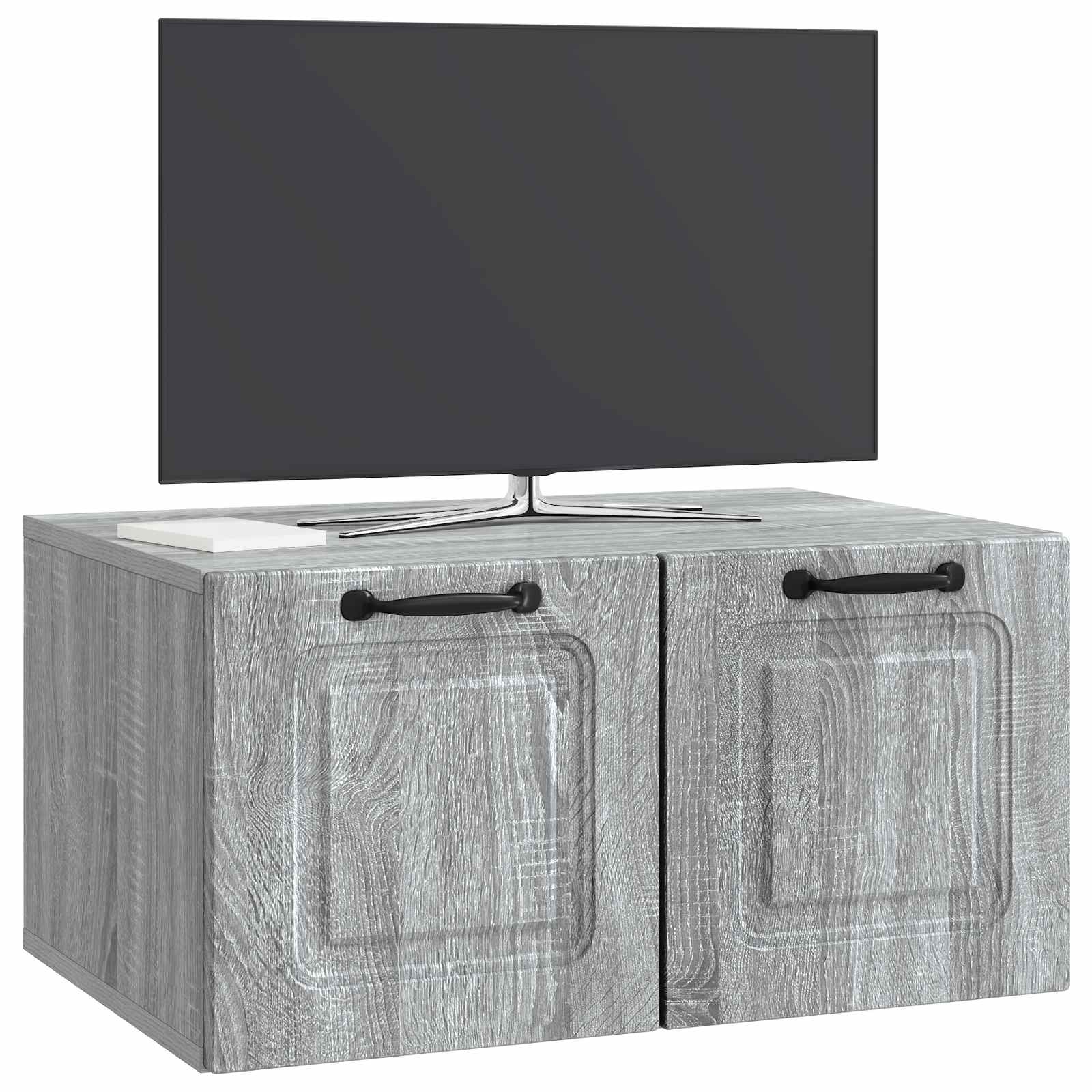 Gabinete de TV de parede sonoma cinzento 59,5 x 41 x 30 cm