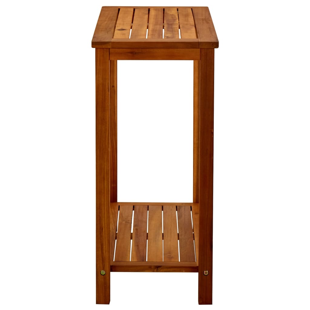 Mesa consola para jardim 80x35x75 cm madeira de acácia maciça