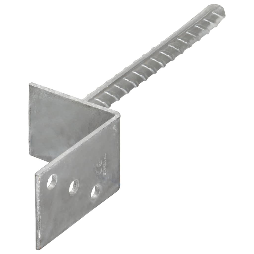 Âncoras de vedação 12 pcs 8x6x30 cm aço galvanizado prateado