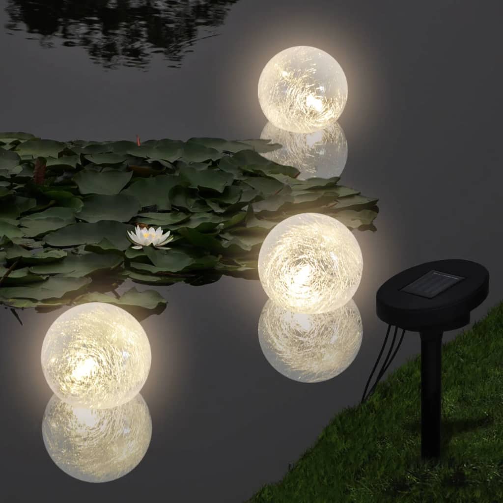 Bola luz LED solar flutuante para piscina lagoa