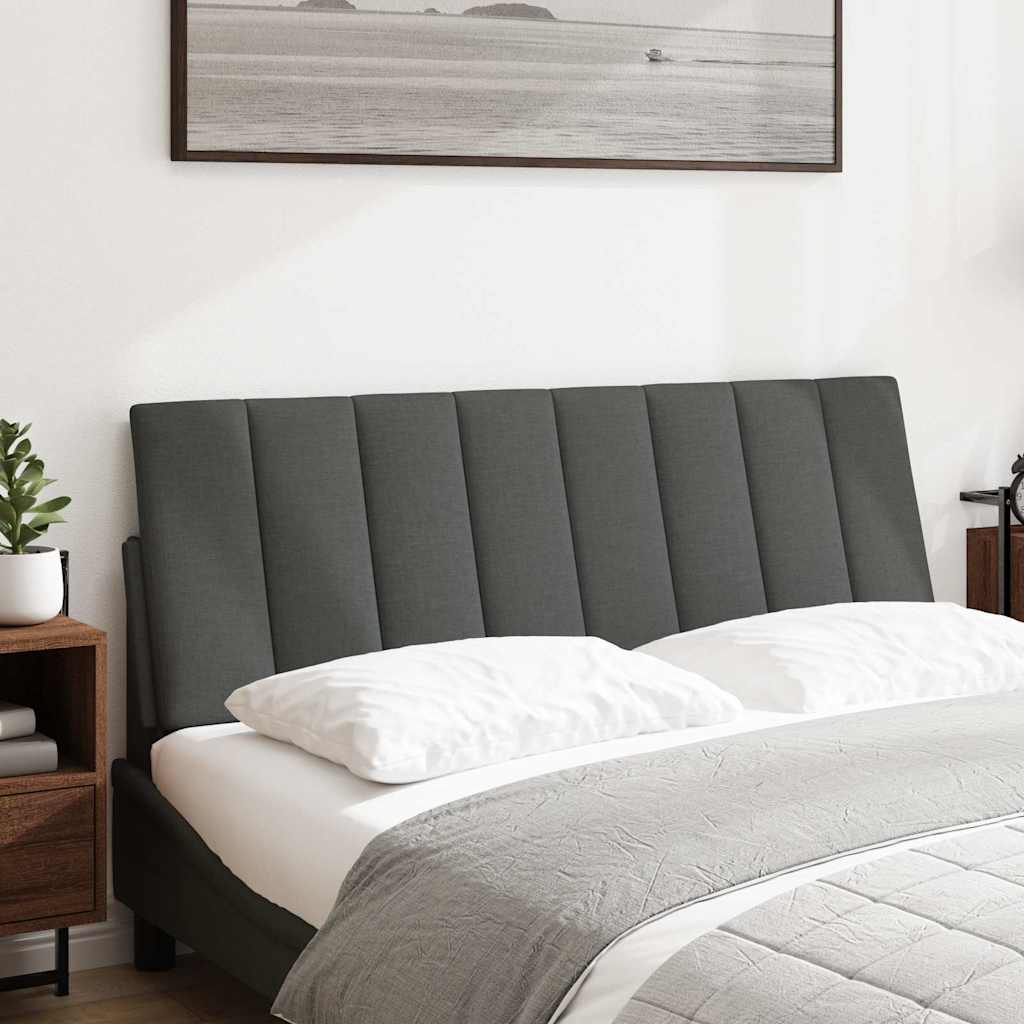 Almofadão de cabeceira hanko 120 cm tecido cinzento-escuro