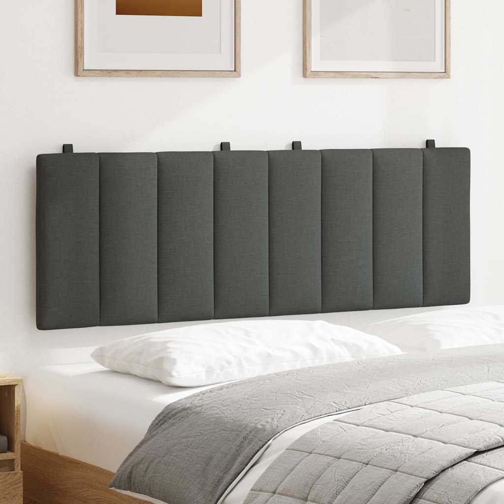 Almofadão de cabeceira hanko 120 cm tecido cinzento-escuro
