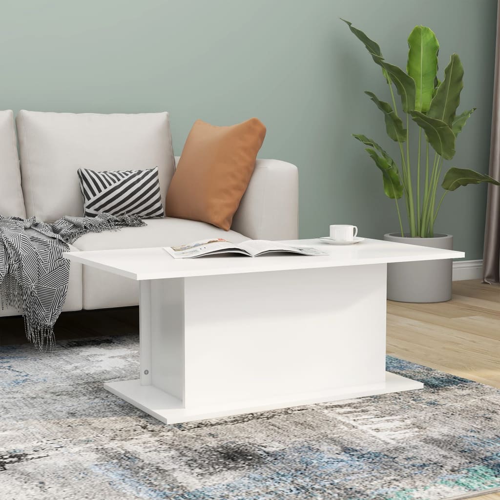 Mesa de centro 102x55,5x40 cm derivados de madeira branco