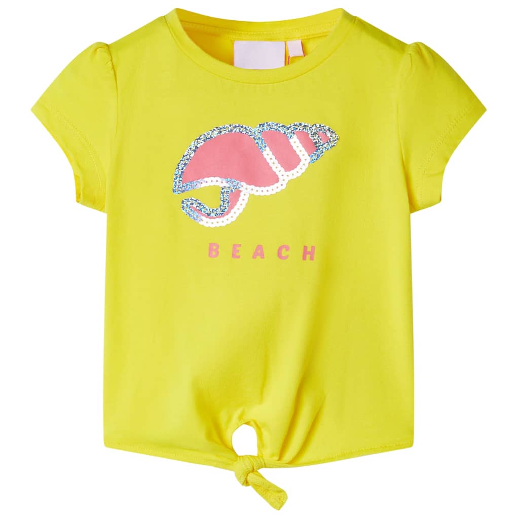 T-shirt de criança amarelo 128