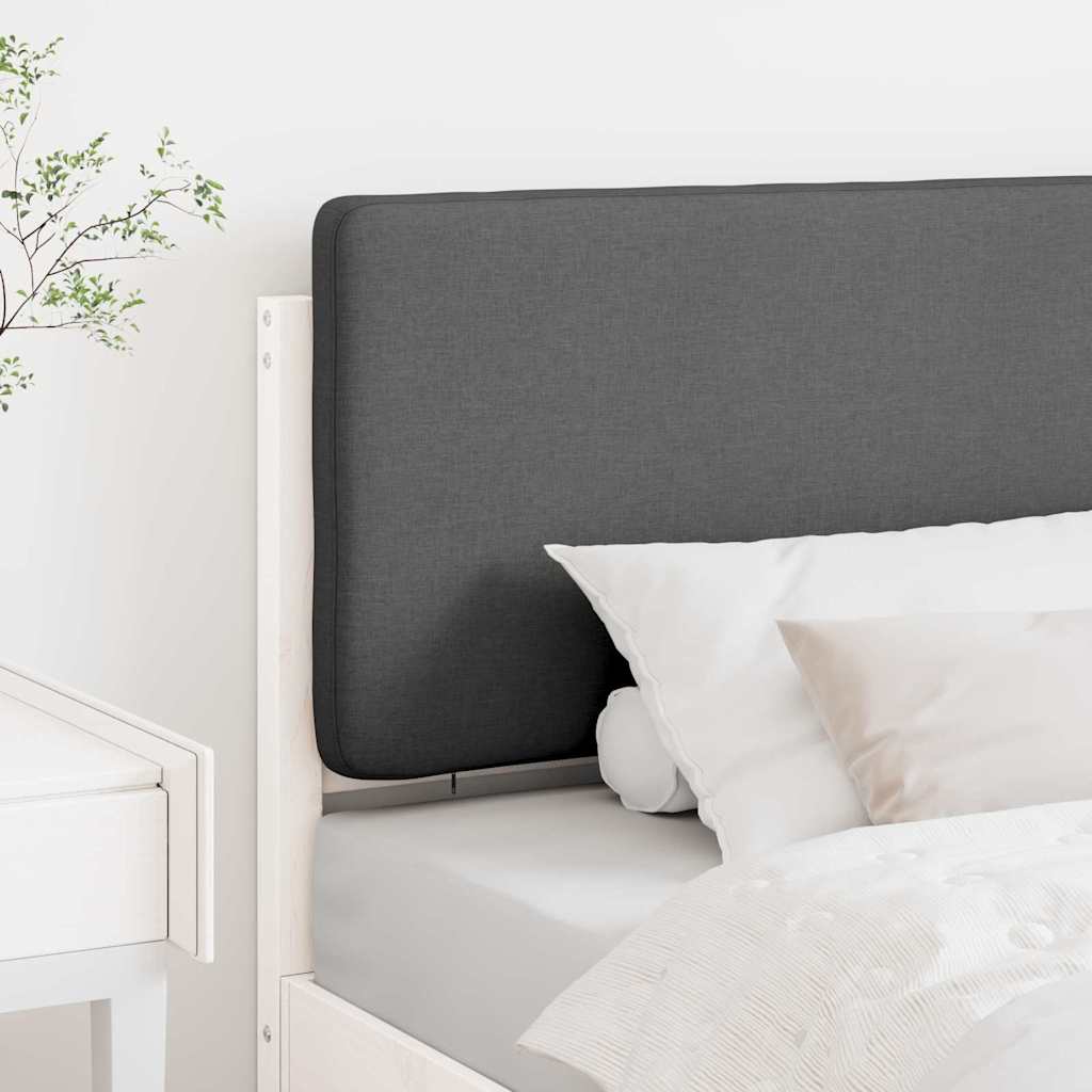 Cabeceira estofada com cabeceira branco e cinza claro 75 cm