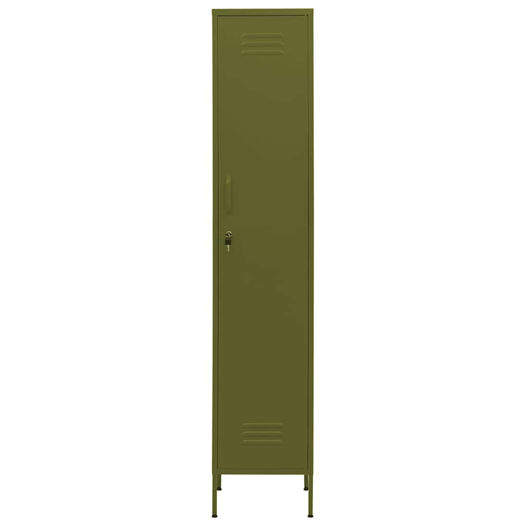 Cacifo aço 35x46x180 cm verde-azeitona