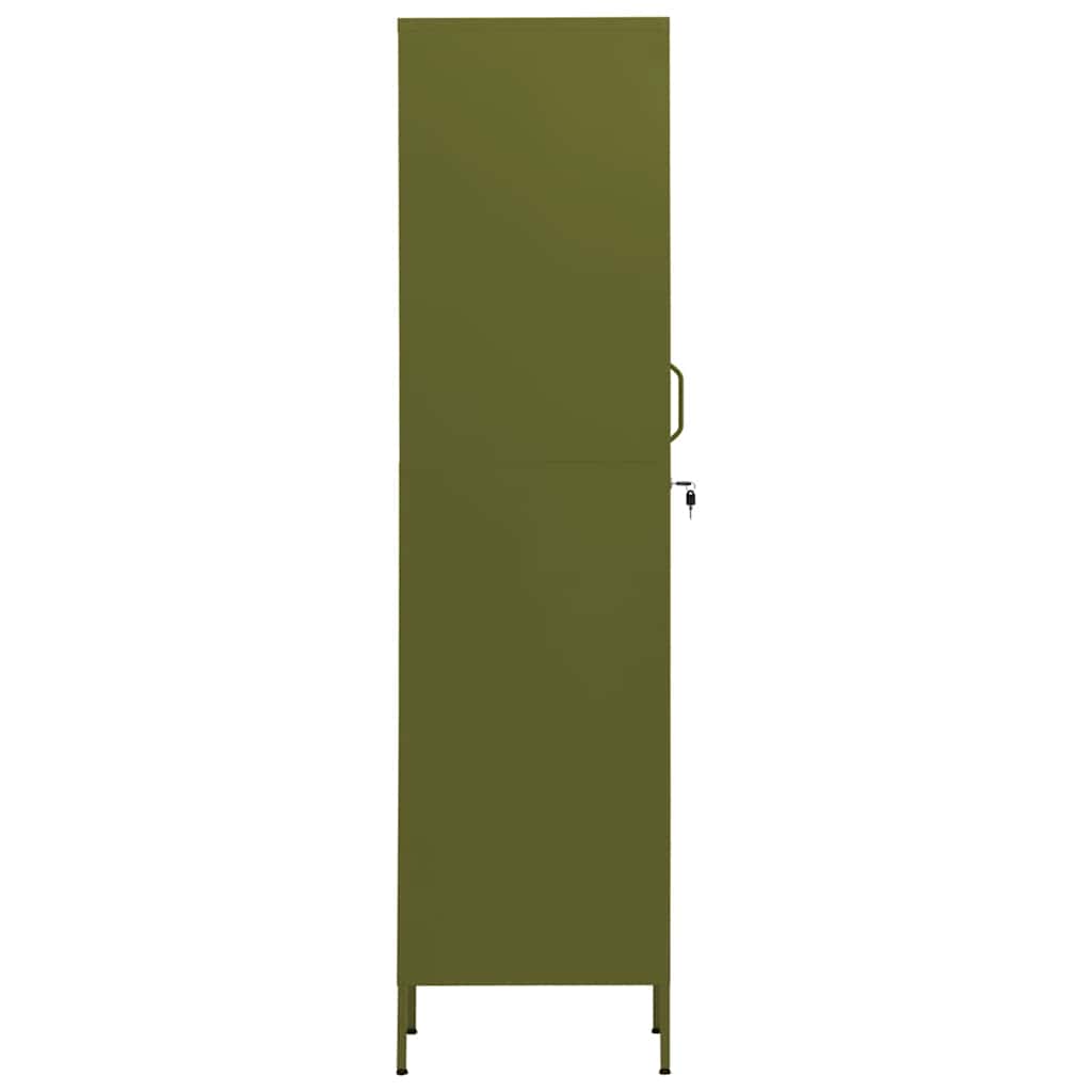 Cacifo aço 35x46x180 cm verde-azeitona