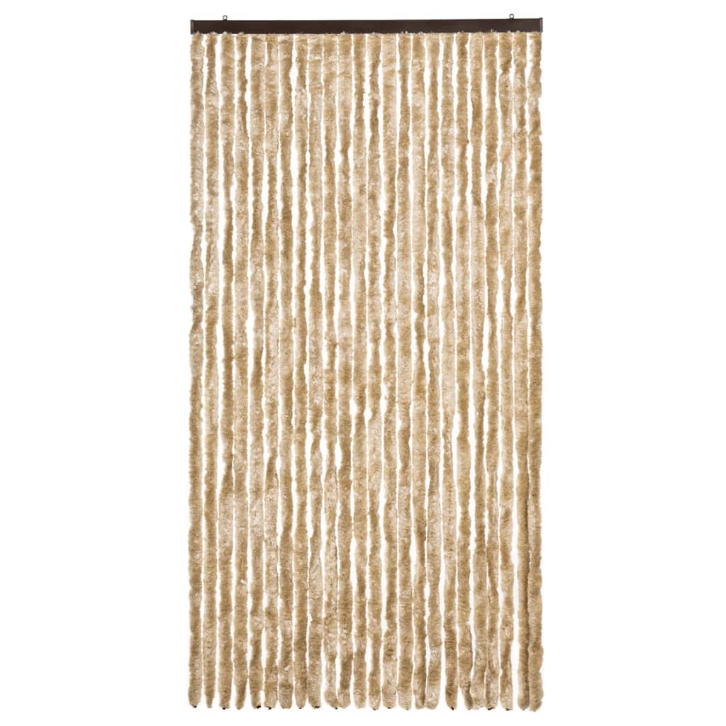 Cortina anti-insetos 100x220 cm chenille bege
