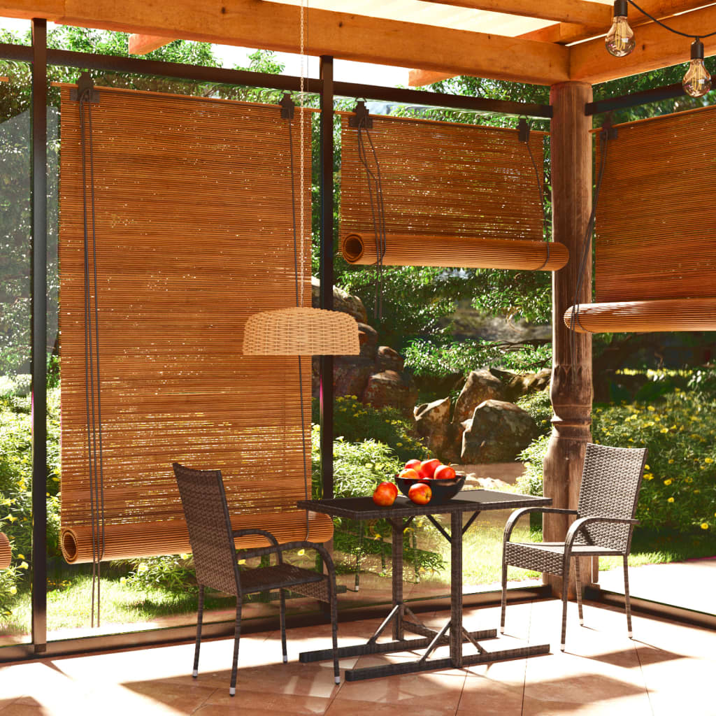 3 Pcs conjunto de jantar para jardim cinzento