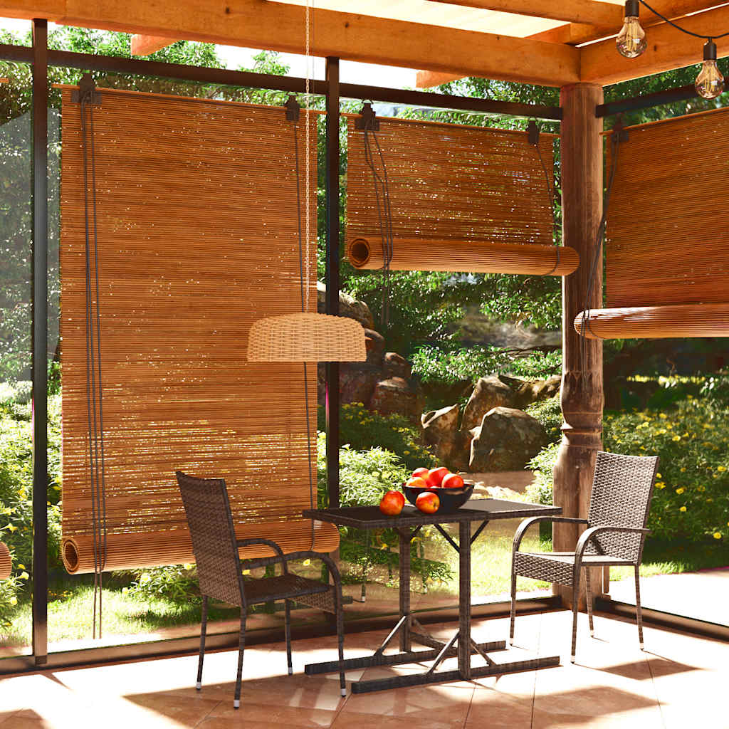 3 Pcs conjunto de jantar para jardim cinzento