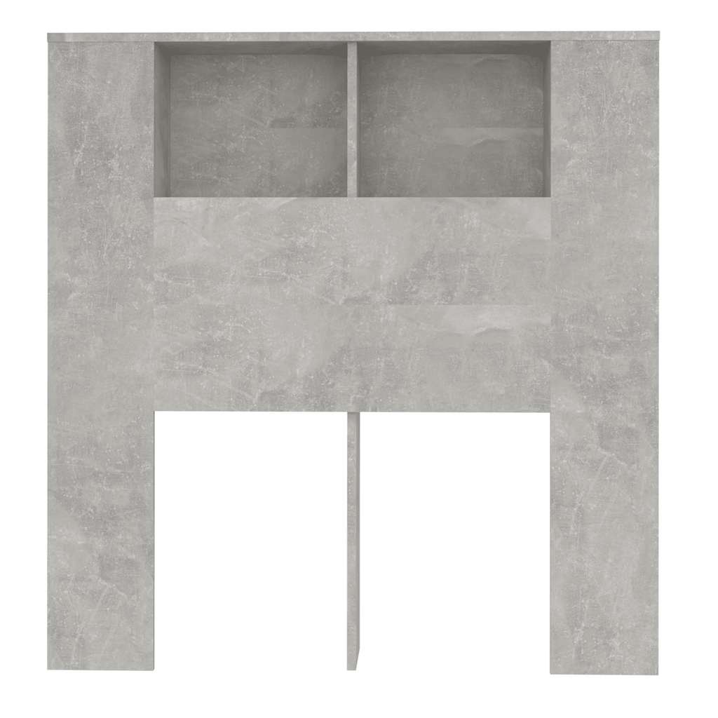 Armário de cabeceira 100x18,5x102,5 cm cinzento de betão