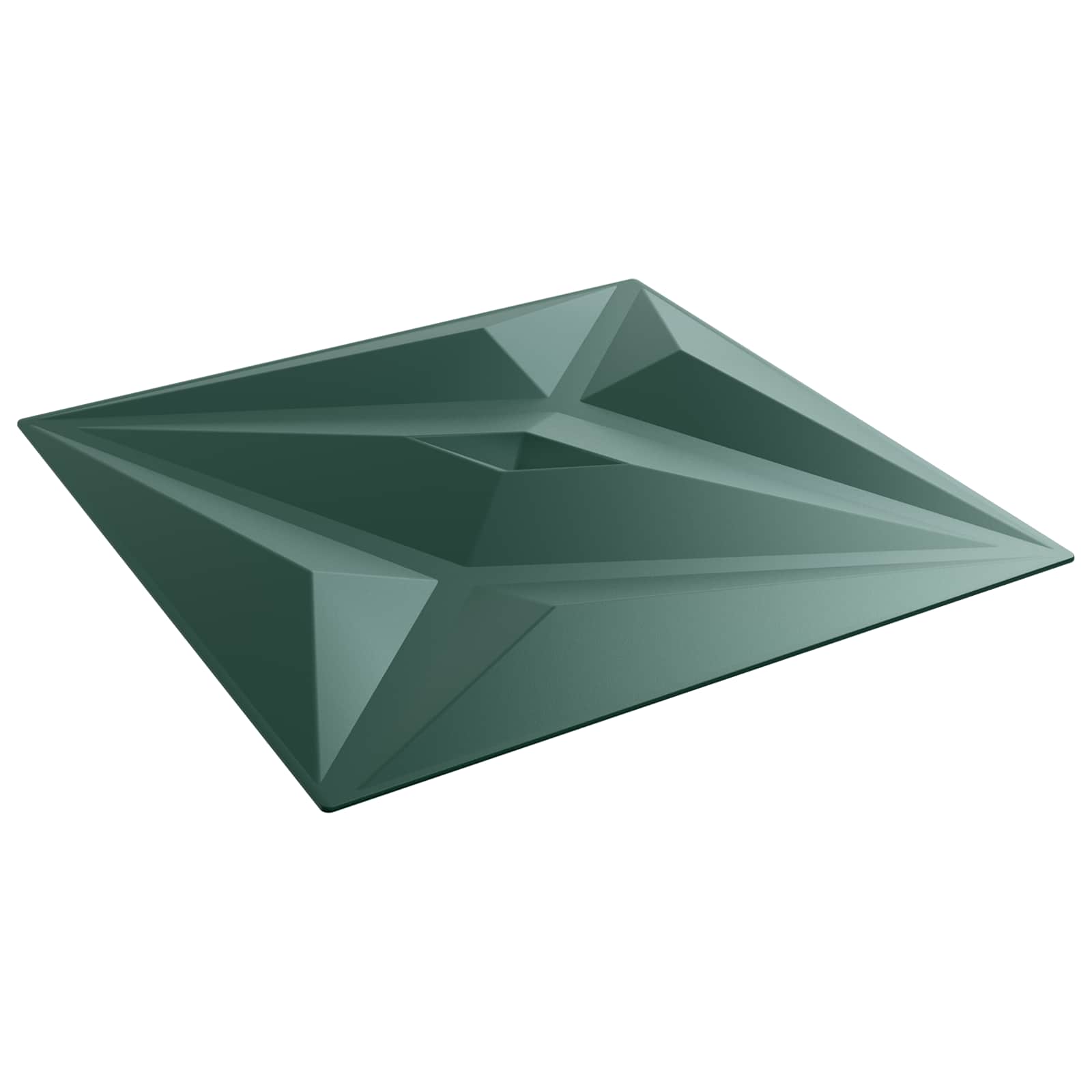 Painéis de parede 48 unid. 50 x 50 cm verde estrela espuma xps
