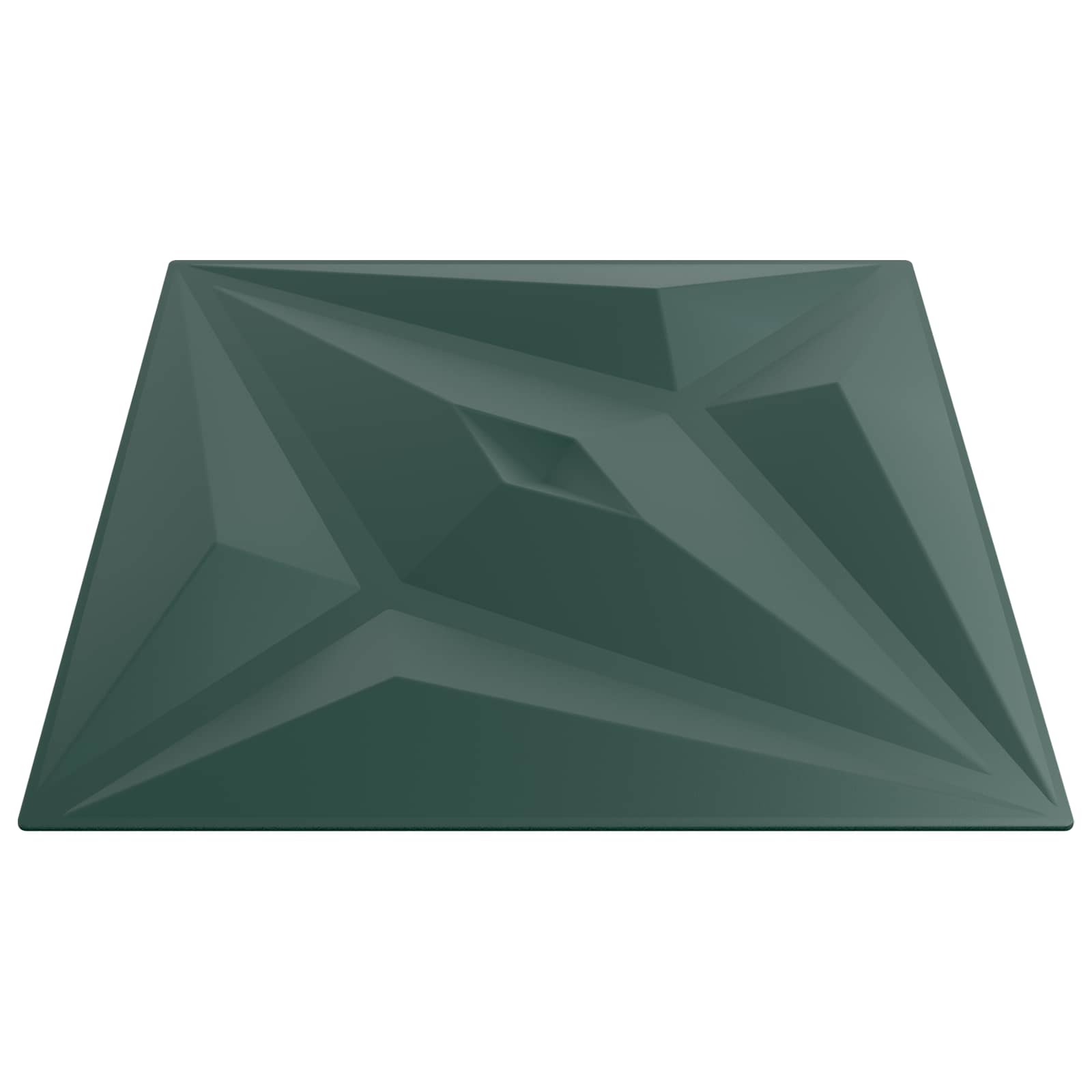 Painéis de parede 48 unid. 50 x 50 cm verde estrela espuma xps