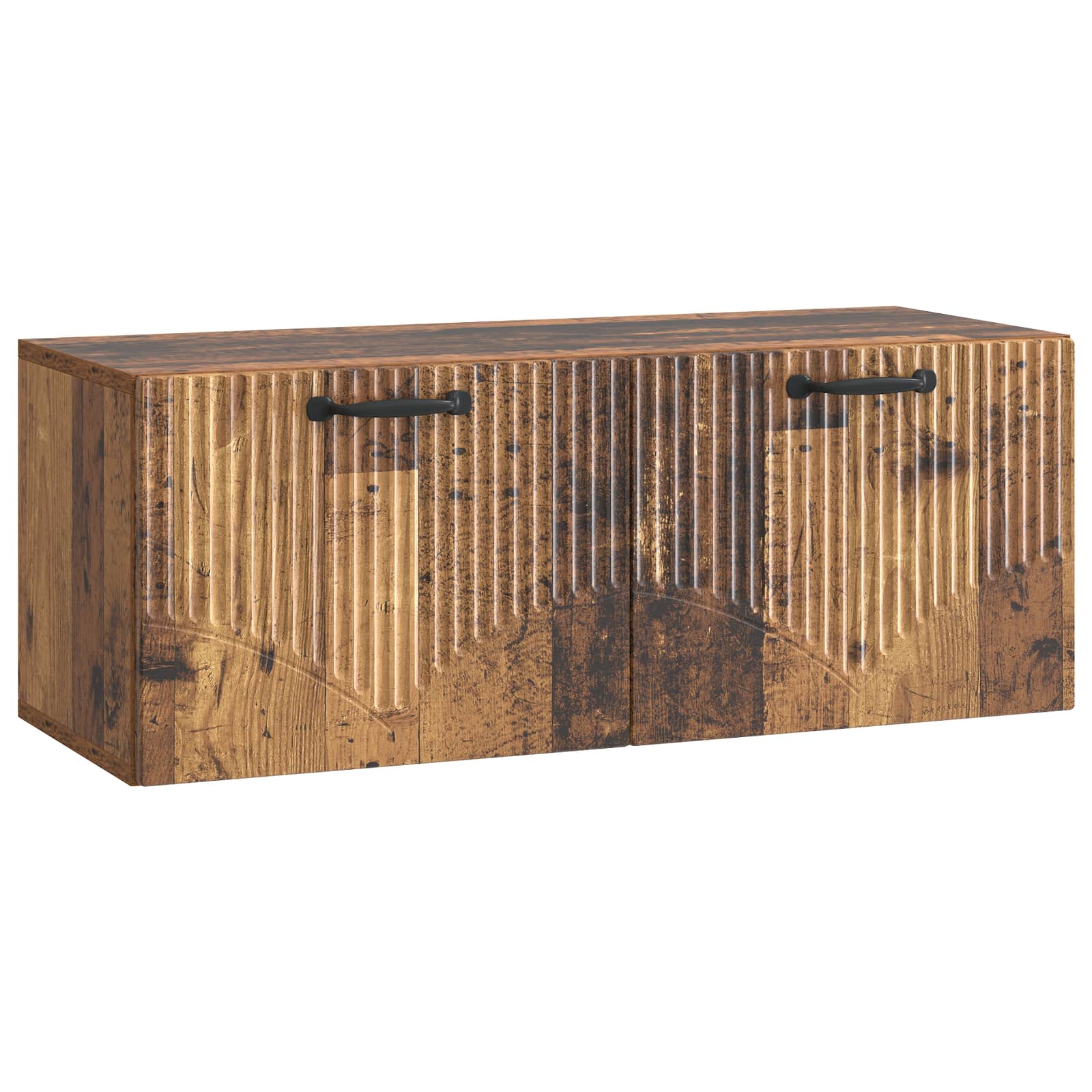 Gabinete de TV de parede madeira antiga 78,5 x 31 x 30 cm