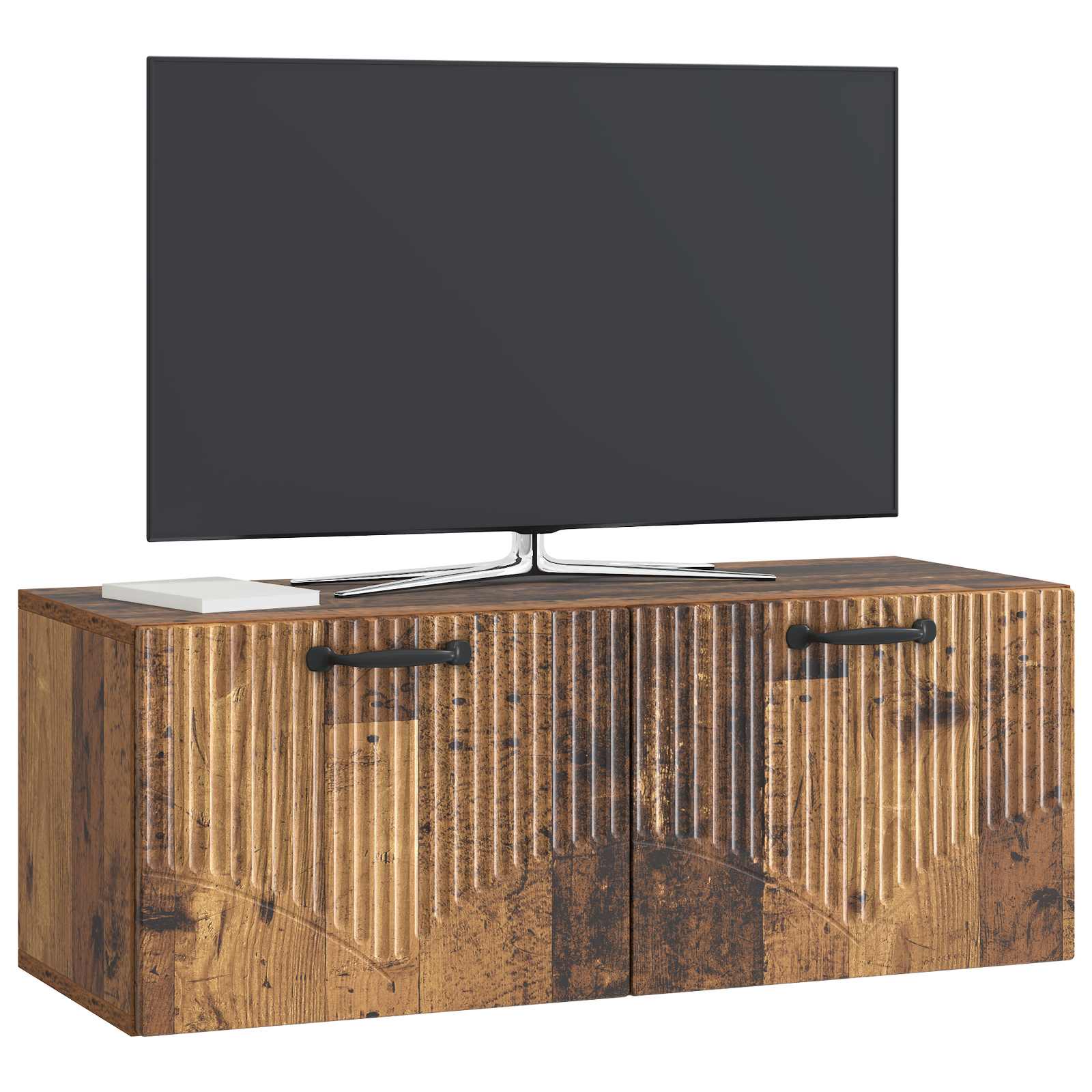 Gabinete de TV de parede madeira antiga 78,5 x 31 x 30 cm