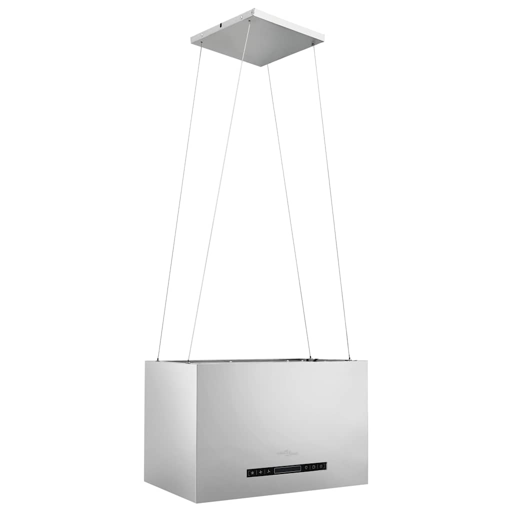 Exaustor de ilha suspenso ecrã tátil lcd 55 cm aço inoxidável