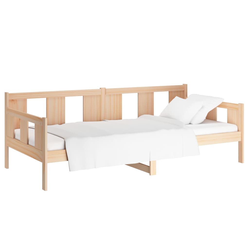Sofá-cama 90 x 200 cm madeira de pinho maciça
