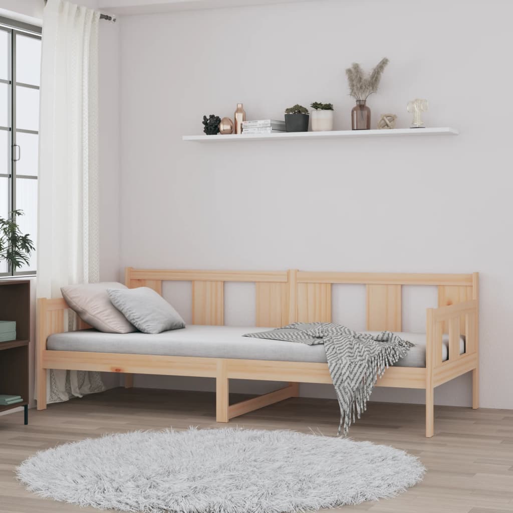 Sofá-cama 90 x 200 cm madeira de pinho maciça
