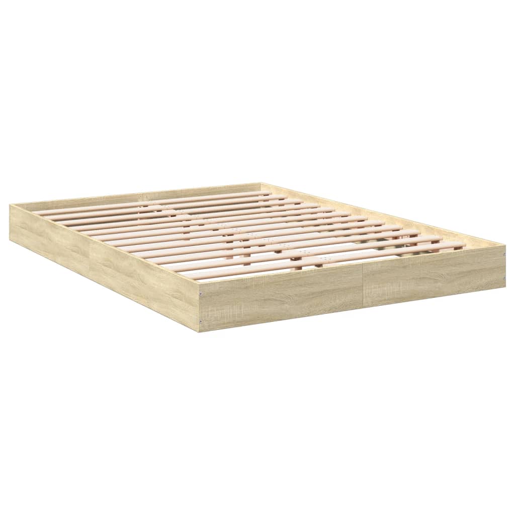Estrutura cama s/ colchão derivados de madeira carvalho sonoma