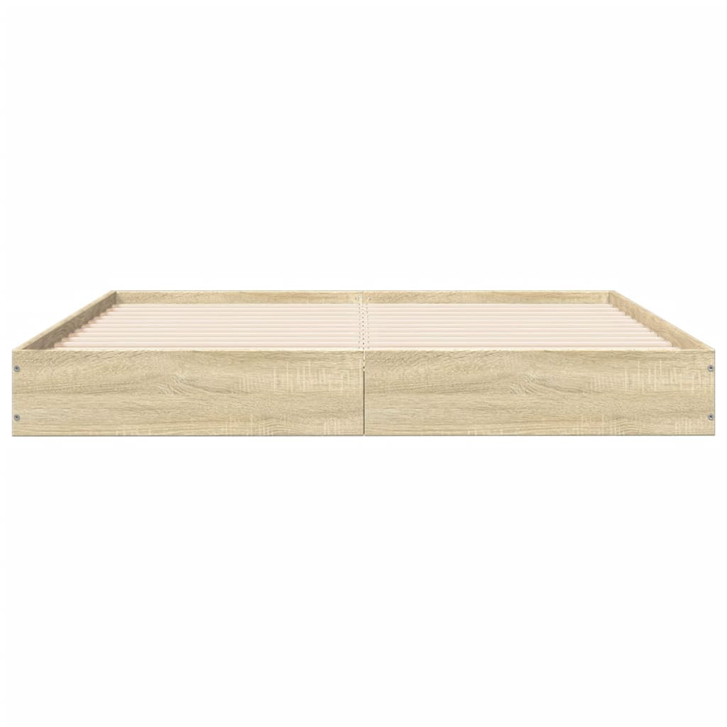Estrutura cama s/ colchão derivados de madeira carvalho sonoma