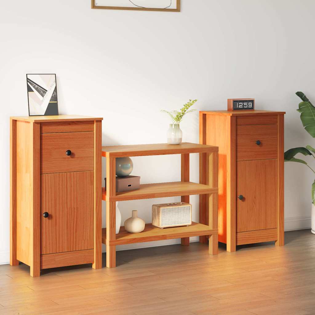 Buffet 2 unid. marrom cera 39 x 34,5 x 80 cm