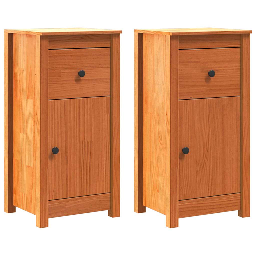 Buffet 2 unid. marrom cera 39 x 34,5 x 80 cm