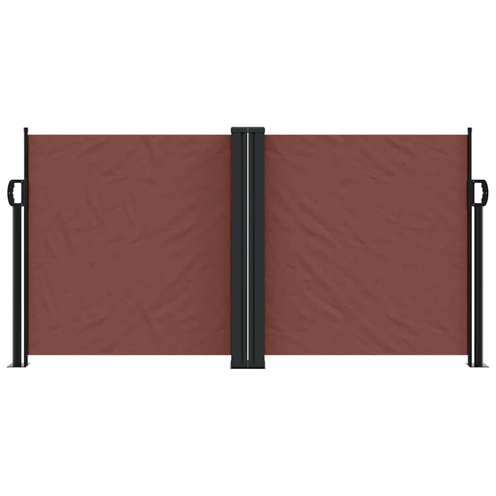 Toldo lateral retrátil 120x600 cm castanho