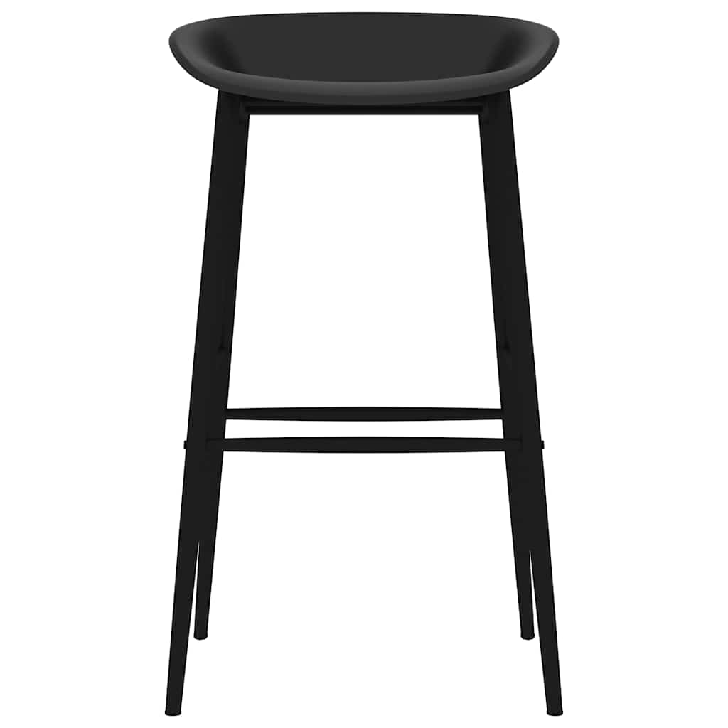 Cadeiras de bar 2 pcs preto