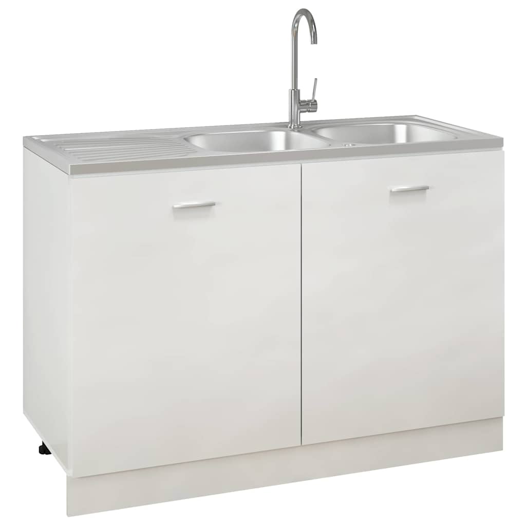 Lava-louça cozinha + cuba dupla aço inox prateado