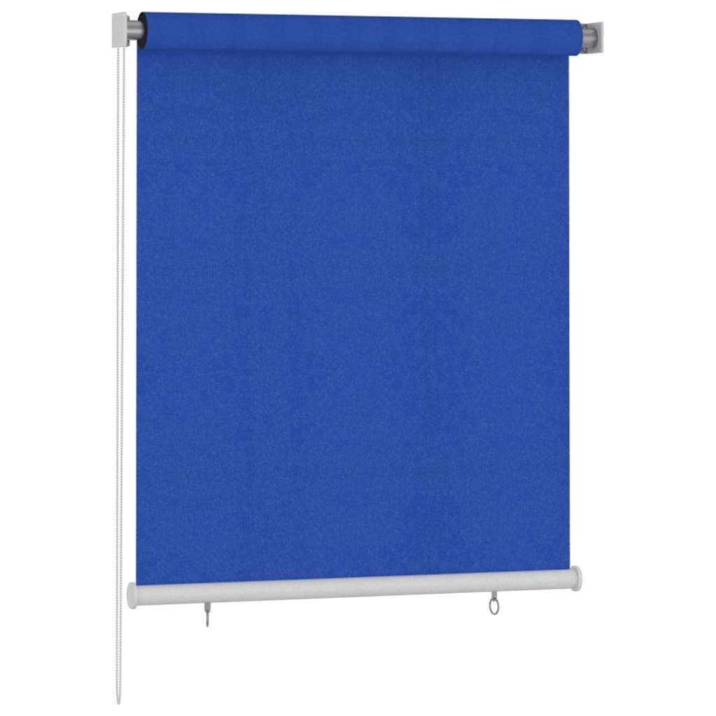 Estore de rolo para exterior 125 (l) x 140 (a) cm azul HDPE