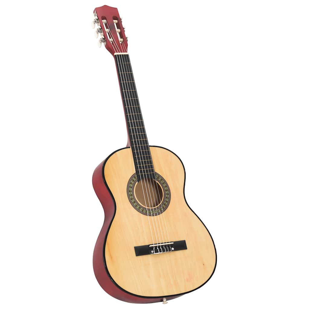 Guitarra clássica iniciantes/crianças 3/4 36" madeira de tilia