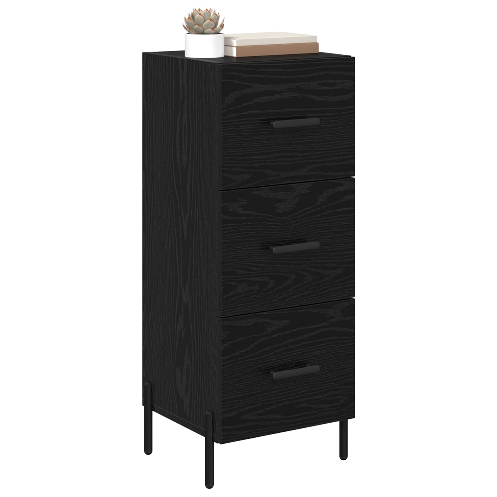 Buffet carvalho preto 34 x 34,5 x 90 cm derivados de madeira