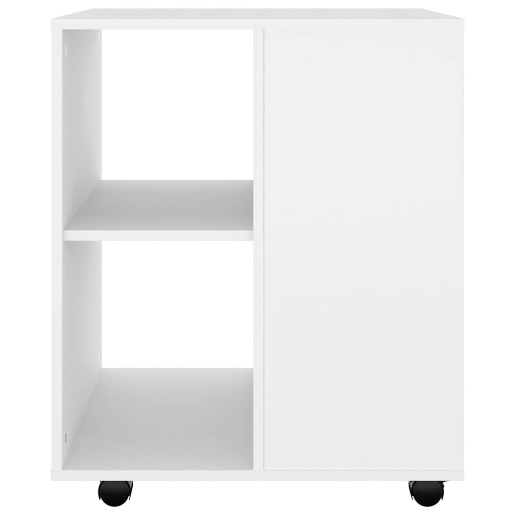Móvel com rodas 60x53x72 cm derivados de madeira branco