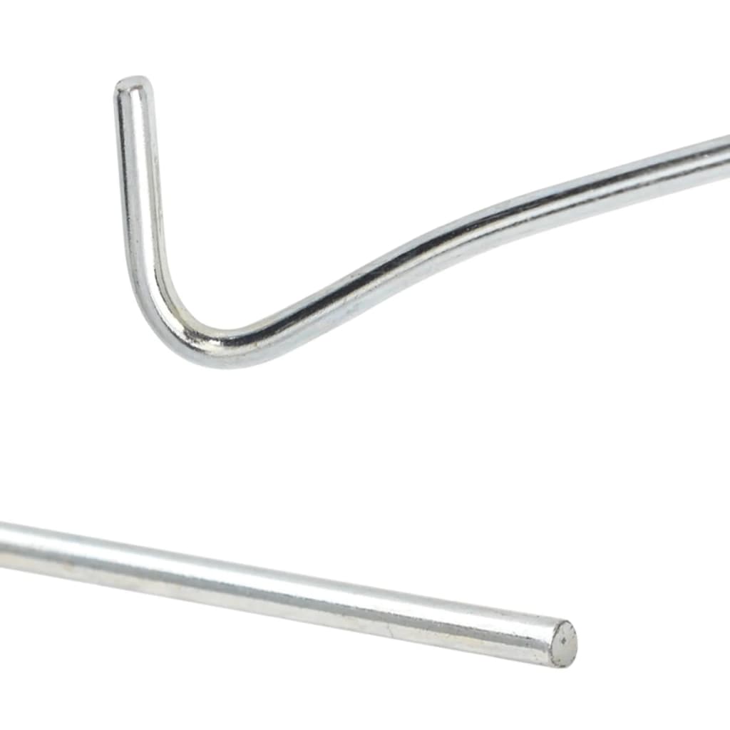 Estacas para tenda 50 pcs 30 cm ø4 mm aço galvanizado