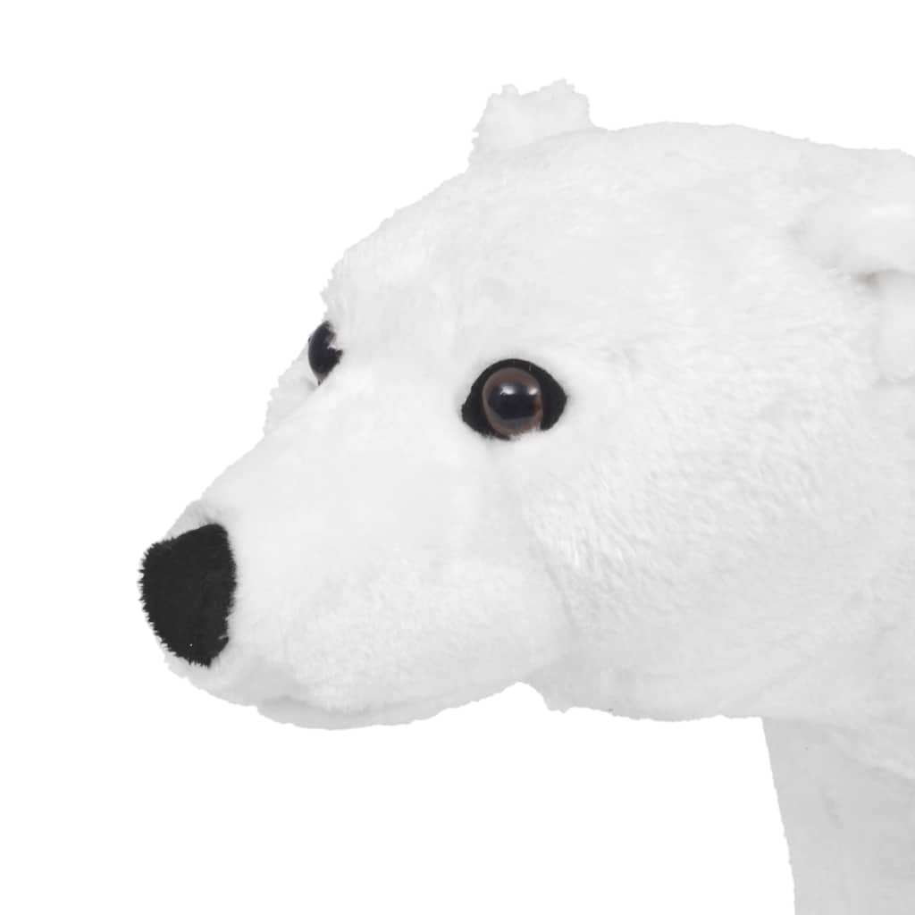 Brinquedo de montar urso polar peluche branco xxl