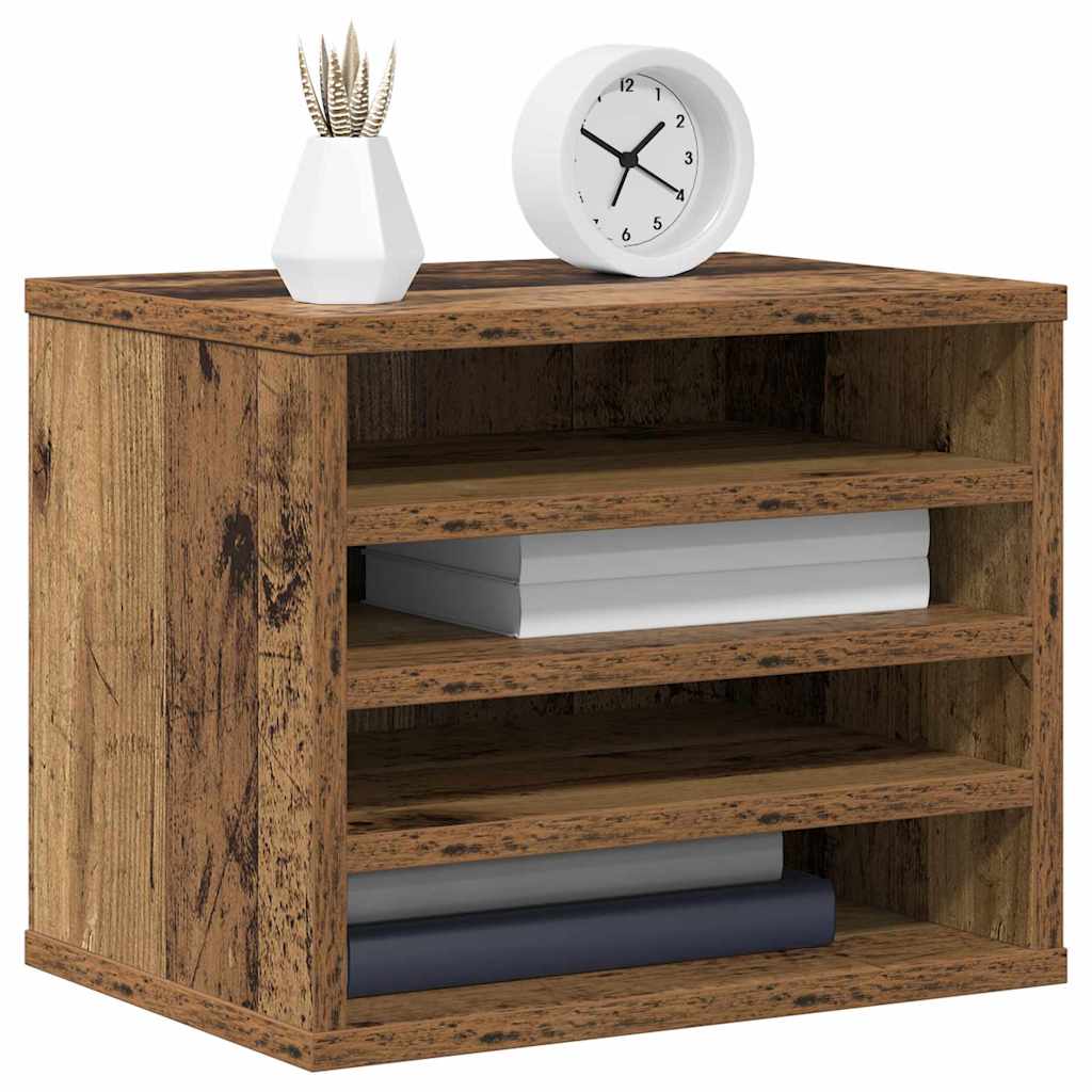 Organizador de mesa madeira antiga 36 x 26 x 29,5 cm
