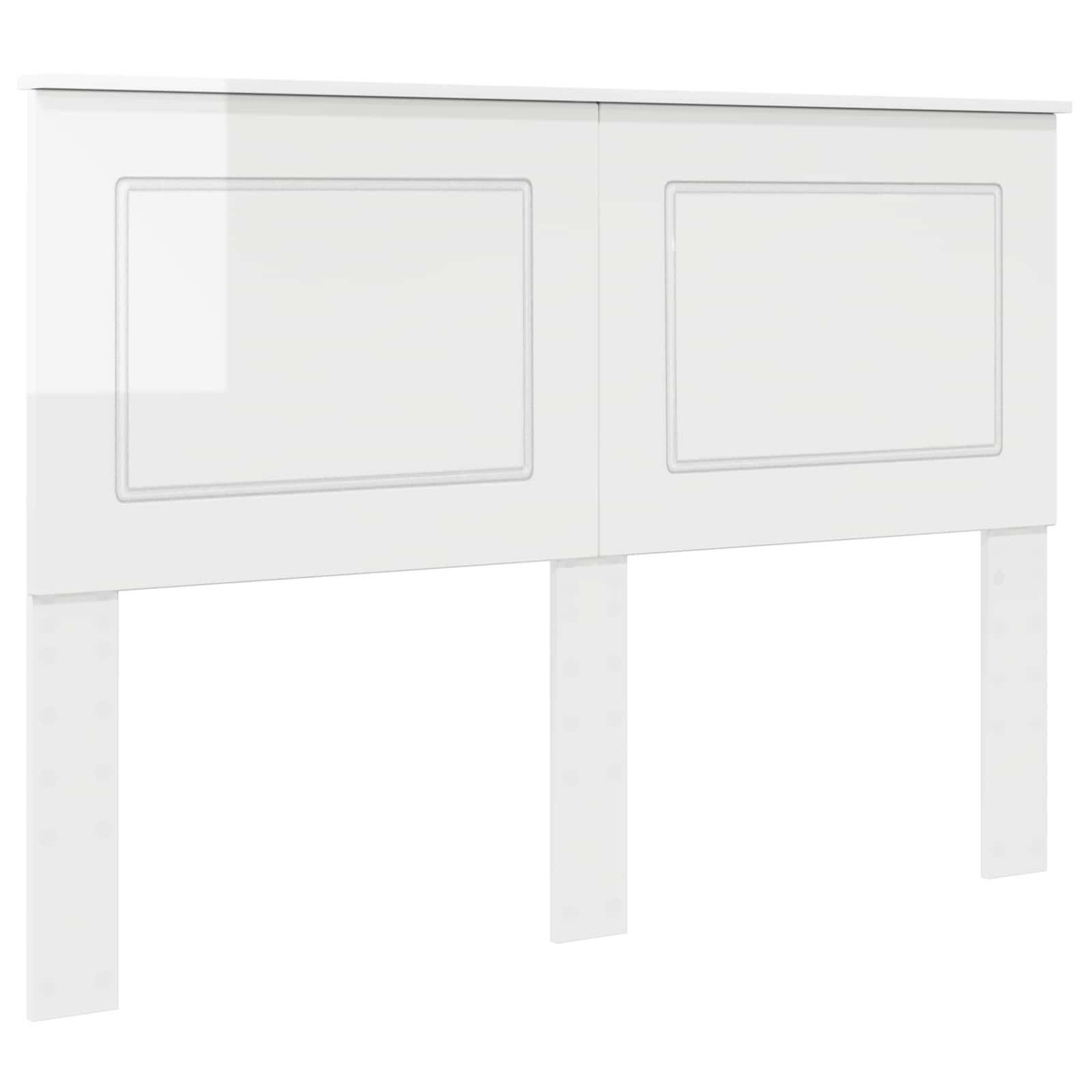 Cabeceira branco brilhante 100 cm madeira engenheirada
