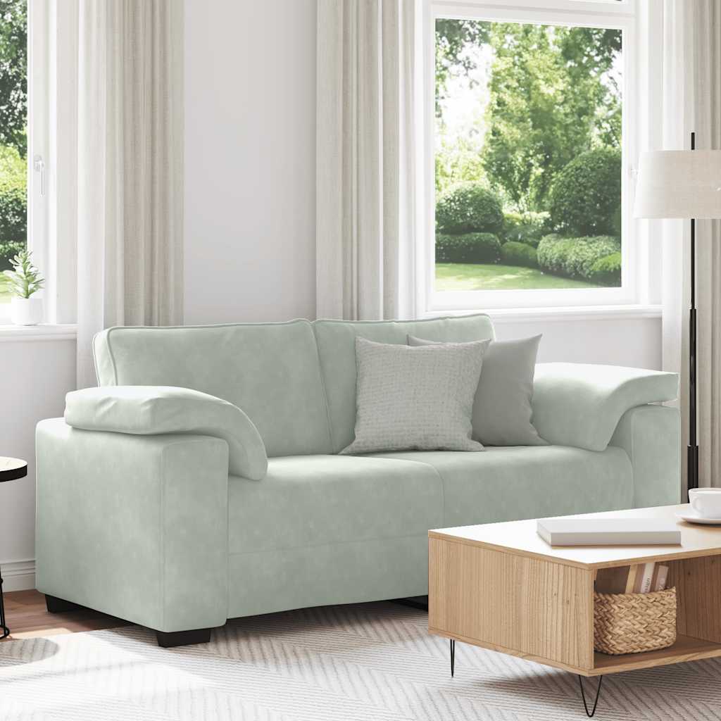 Sofá-luvas 180x77x82 cm veludo cinzento-claro